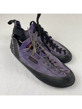 Five Ten 5.10 Stealth C4 Rock Climbing Shoes Men’s 13 Purple Suede Low Athletic